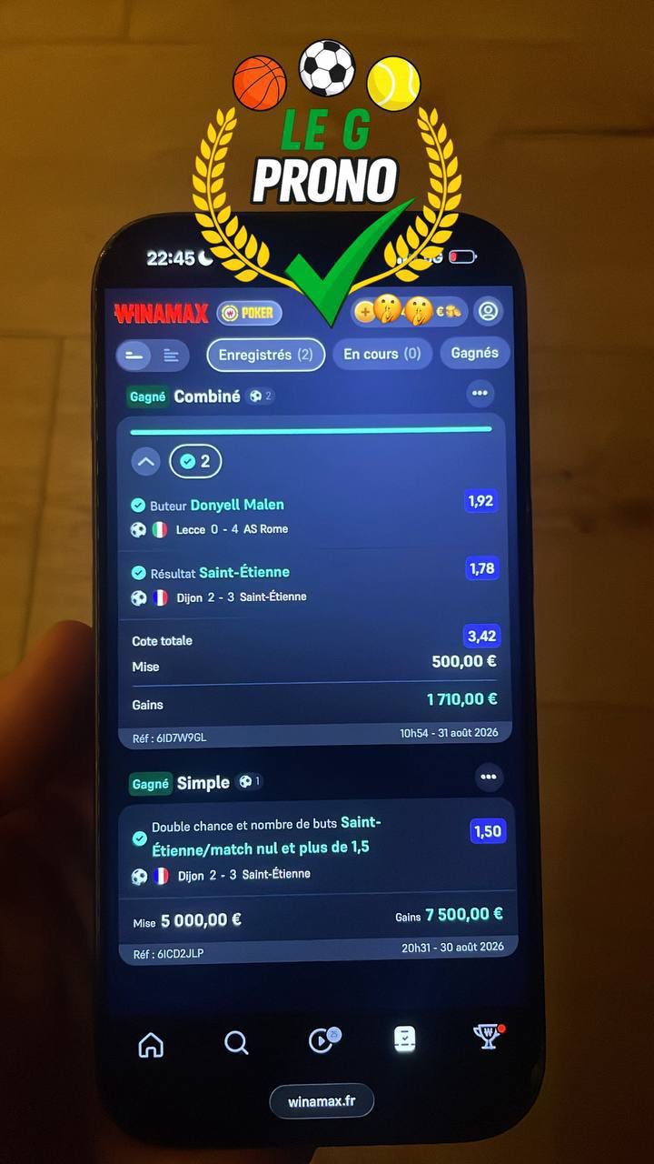 Ticket gagnant 8